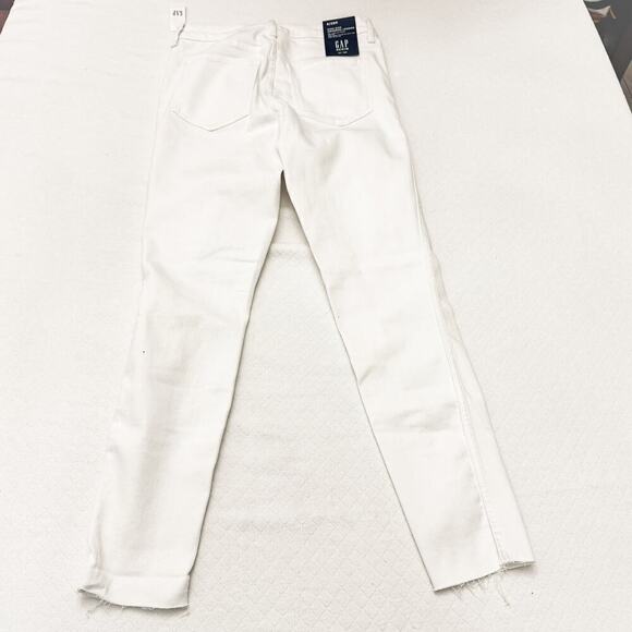 GAP High Rise Universal Legging White Denim Jeans Size 6/28 NWT - Picture 3 of 8